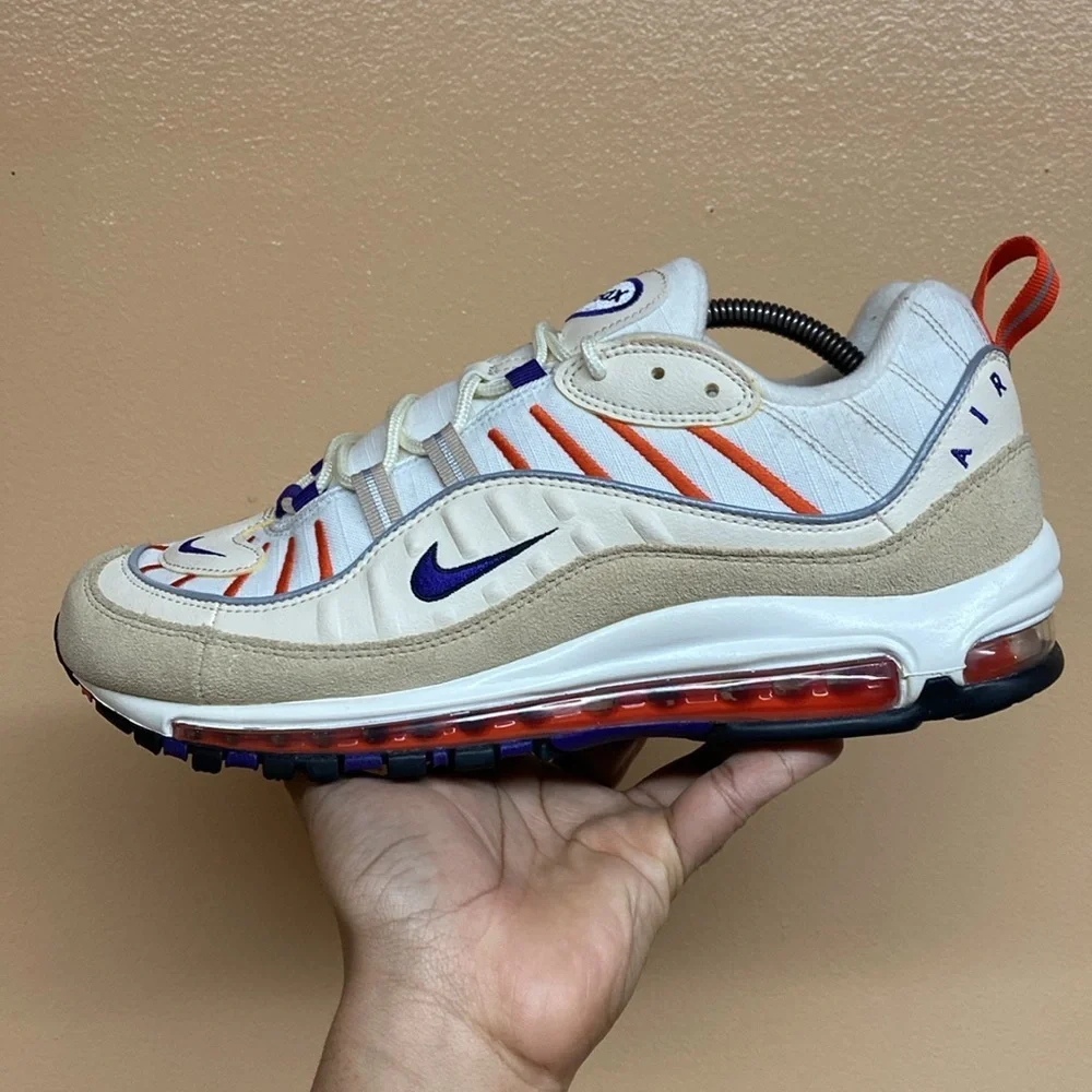 Nike Air Max 98 “Sail Court Purple” Size 10.5 640744-108